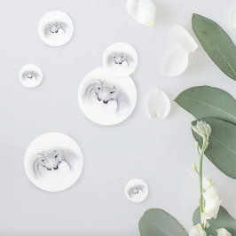 Witte Eenhoorns Liefde Paar Confetti