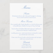 Witte Eenhoorns Liefde Paar Menu (Voorkant)