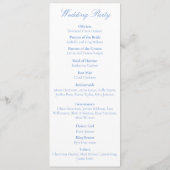 Witte Eenhoorns Liefde Paar Programmakaart (Achterkant)