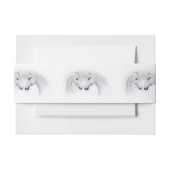 Witte Eenhoorns Liefde Paar Uitnodigingen Wikkel (Voorkant Voorbeeld)