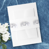 Witte Eenhoorns Liefde Paar Uitnodigingen Wikkel