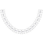 Witte Eenhoorns Liefde Paar Vlaggetjes (Alle)