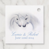 Witte Eenhoorns Lieven Koppel Bedankjes Labels (Achterkant)