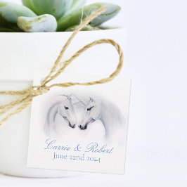 Witte Eenhoorns Lieven Koppel Bedankjes Labels