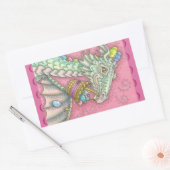 WITTE EENVOUDIGE EGG DRAGON FANTASY STICKERS (Envelop)