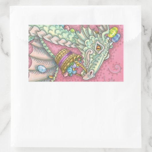 WITTE EENVOUDIGE EGG DRAGON FANTASY STICKERS (Tas)