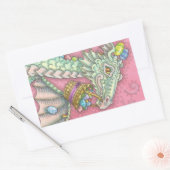 WITTE EENVOUDIGE EGG DRAGON FANTASY STICKERS (Envelop)