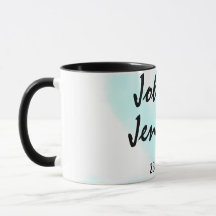 witte eenvoudige minimale tekst stijl trouwen blau