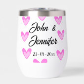 Witte Eenvoudige Minimale Tekst Stijl TrouwrozeHar (Voorkant)