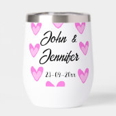 Witte Eenvoudige Minimale Tekst Stijl TrouwrozeHar (Achterkant)