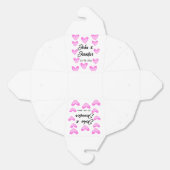 Witte Eenvoudige Minimale Tekst Stijl TrouwrozeHar Bedankdoosjes (Ongevouwen)