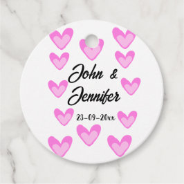 Witte Eenvoudige Minimale Tekst Stijl TrouwrozeHar Bedankjes Labels