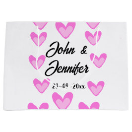 Witte Eenvoudige Minimale Tekst Stijl TrouwrozeHar Groot Cadeauzakje