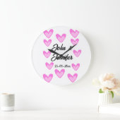 Witte Eenvoudige Minimale Tekst Stijl TrouwrozeHar Grote Klok (Huis)