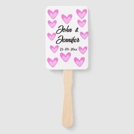 Witte Eenvoudige Minimale Tekst Stijl TrouwrozeHar Handwaaier