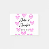 Witte Eenvoudige Minimale Tekst Stijl TrouwrozeHar Post-it® Notes (Voorkant)