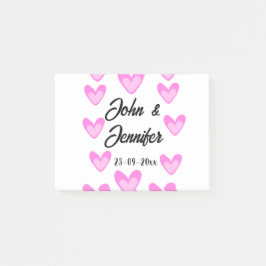 Witte Eenvoudige Minimale Tekst Stijl TrouwrozeHar Post-it® Notes