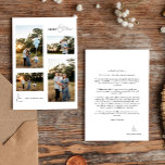 Witte Eenvoudige Moderne Kerstmis Vier Fotocollage Feestdagenkaart<br><div class="desc">Introductie van onze White Simple Modern Christmas Four Photo Collage Holiday Kaart design, waar eenvoud samengaat met elegantie met een vleugje kerstcharme. Het aanbieden van een heldere witte en zwarte esthetiek die een gevoel van zuivere verfijning aan uw feestdagen brengt, die tot het een eigentijdse keus maken voor zij die...</div>