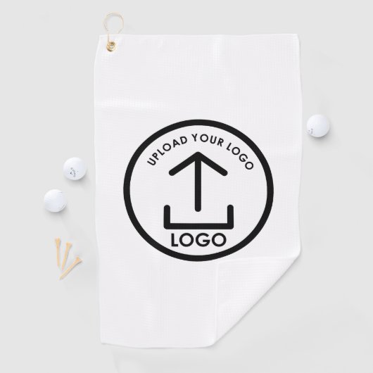 Witte Eenvoudige Moderne Professionele Business Lo Golfhanddoek (Insitu)