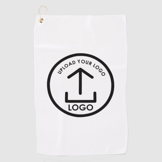 Witte Eenvoudige Moderne Professionele Business Lo Golfhanddoek (Voorkant)