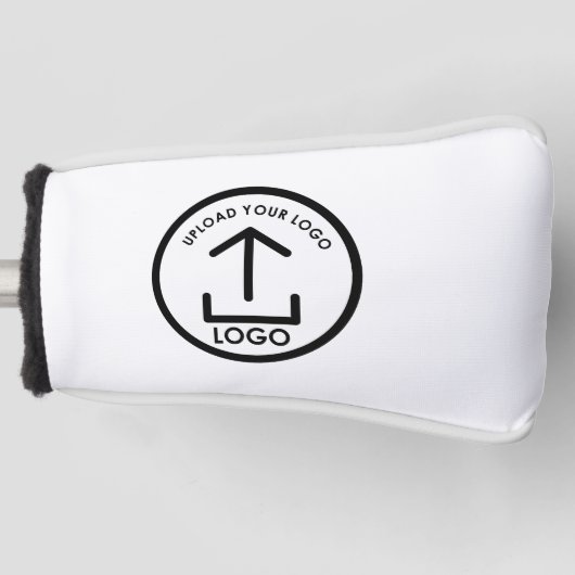 Witte Eenvoudige Moderne Professionele Business Lo Golfheadcover (Voorkant)