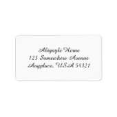 Witte eenvoudige platte Adresetiketten Etiket (Voorkant)