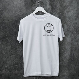Witte Eenvoudige Professionele Zakelijke Logo Teks T-shirt