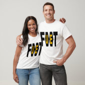 Witte eenvoudige T-shirt Design FOOT UE (Unisex)