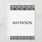 Witte eenvoudige verjaardag uitnodiging (Achterkant)