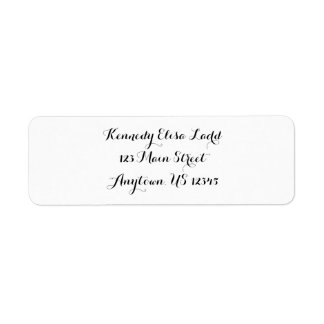 Witte Eenvoudige vlakke Kromme de Etiketten van he
