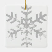 Witte Eerste Kerstmis Mr. & Mrs Foto Keramisch Ornament (Achterkant)