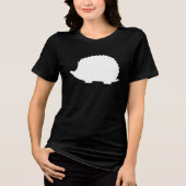 Witte Egel Tri-Blend Shirt (Voorkant)