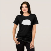 Witte Egel Tri-Blend Shirt (Voorkant volledig)