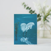 WITTE EGRET BRIEFKAART (Staand voorkant)