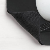 Witte eieren op zwarte vorken muismat (Hoek)