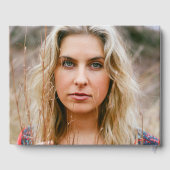 Witte Eigenzinnige Doodle Graduation Party Foto Gastenboek (Achterkant)