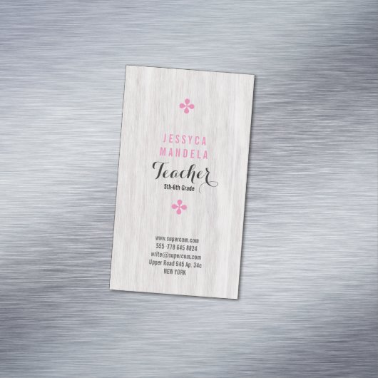 witte eik, magnetisch visitekaartje magneet (Voorbeeld)