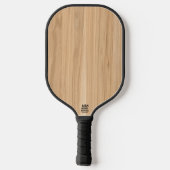 Witte eikenhout pickleball paddle (Achterkant)