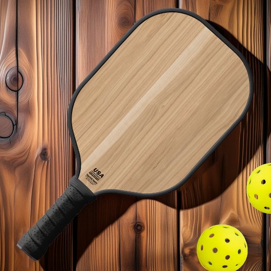 Witte eikenhout pickleball paddle