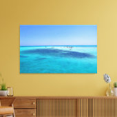 Witte eiland in het Rode Zee Canvas Afdruk (Insitu (Woonkamer))