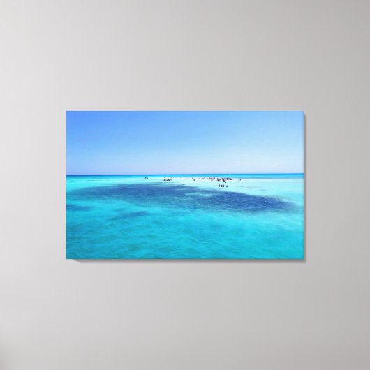Witte eiland in het Rode Zee Canvas Afdruk (Voorkant)