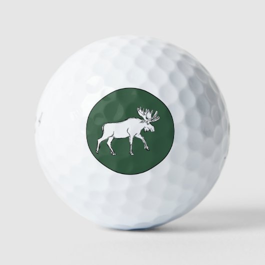 Witte eland golfballen (Voorkant)