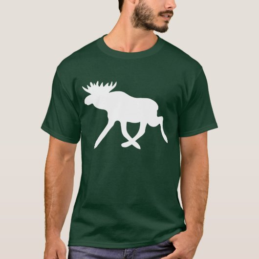 Witte eland t-shirt (Voorkant)