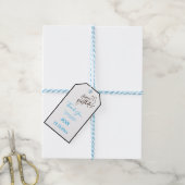 Witte Elegante Bedank Geschenk Cadeaulabel (Met Touw)