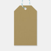 Witte Elegante Bedankje Favor Geschenk Cadeaulabel (Achterkant)