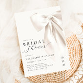 Witte Elegante Boog Bruids Douche Uitnodiging