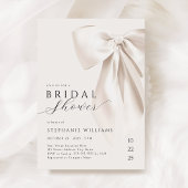 Witte Elegante Boog Bruids Douche Uitnodiging