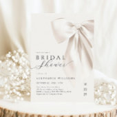 Witte Elegante Boog Bruids Douche Uitnodiging