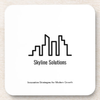 Witte Elegante Cork Back Branded Onderzetters Set