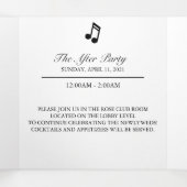 Witte Elegante Eucalyptus Huwelijksdetails Drieluik Kaart (Binnenkant midden)